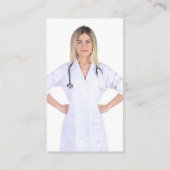 写真のヘルス気にプロフェッショナルテンプレート 名刺 (裏面)