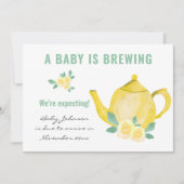 写真のベビーが妊娠中 案内状 (正面)