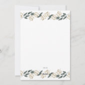 写真のホリデーカード | クリスマスの水彩画の松 シーズンカード (裏面)