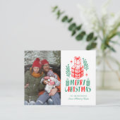 写真のホリデーカード | クリスマスギフト シーズンポストカード (スタンド正面)