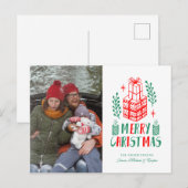 写真のホリデーカード | クリスマスギフト シーズンポストカード (正面/裏面)