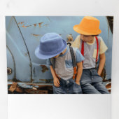 写真のホリデーカード | ホホホ、楽しいホリデー 三つ折りクリスマスカード (内部最初)