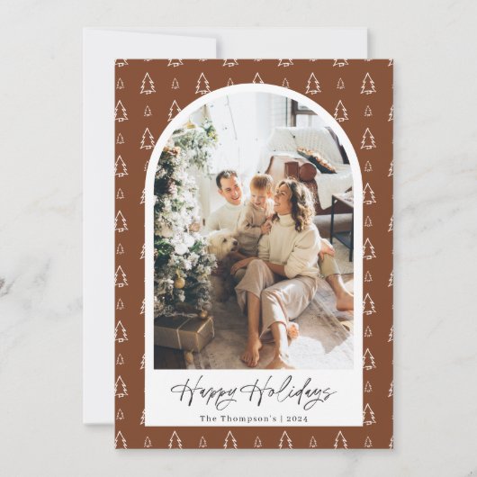 写真のホリデーカード, 現代的なクリスマスカード 招待状 (正面)