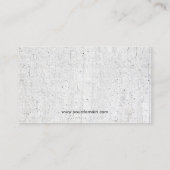 写真のホールダーのヴィンテージのモダンでシンプルなミニマル 名刺 (裏面)