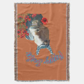 写真のポピースマイル スローブランケット (正面縦)