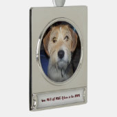 写真のポーズ オブ グレイス 思い出の宝物 シルバープレートバナーオーナメント (右)