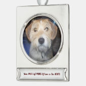 写真のポーズ オブ グレイス 思い出の宝物 シルバープレートバナーオーナメント (左)