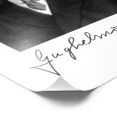 写真のポートレートとGuglielmo Marconiの署名 フォトプリント (角)