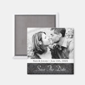 写真のマグネットの結婚日付を保存 マグネット (正面/裏面)