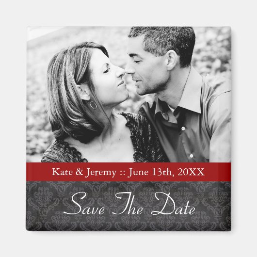 写真のマグネットの結婚日付を保存 マグネット (正面)