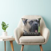 写真のマスティフ犬の引用文の家はマスティフがあるところです クッション (椅子)