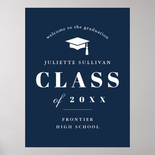 写真のミニマル卒業式へようこそ ポスター (正面)