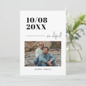 写真のミニマ結婚リストの展開 案内状 (スタンド正面)