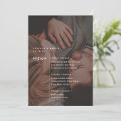 写真のメニュー結婚の設定 案内状 (スタンド正面)