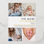 写真のメリークラス誕生金ゴールド 箔シーズンカード (正面)