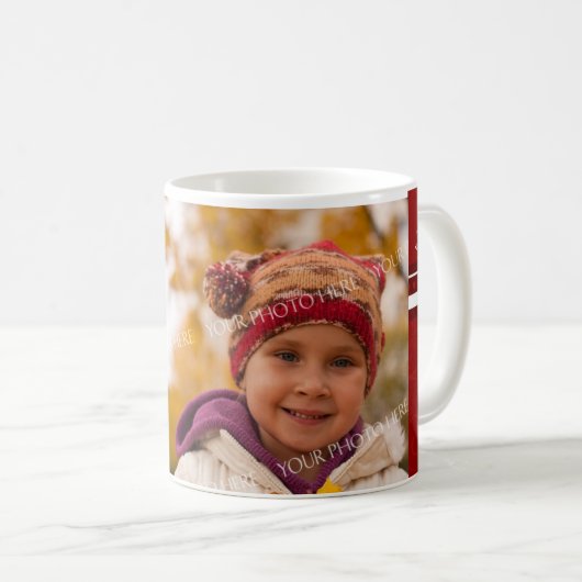 写真のメリークリスマスのお母さんのマグ コーヒーマグカップ (正面右)