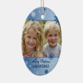 写真のメリークリスマスの祖母のオーナメント セラミックオーナメント (右)