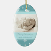 写真のメリークリスマスの祖父母のオーナメント セラミックオーナメント (右)