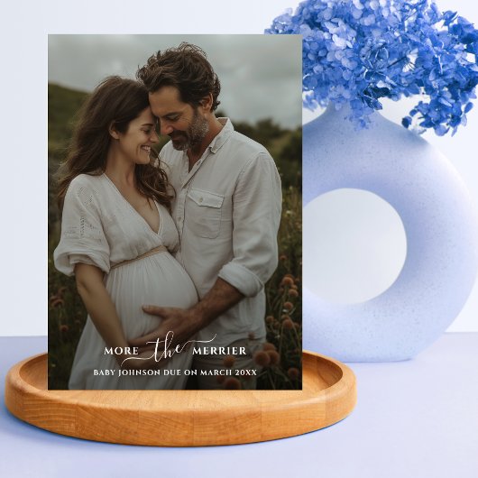 写真のメリー妊娠クリスマス シーズンカード