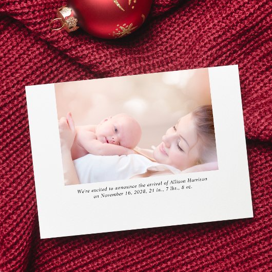 写真のメリー新生児 シーズンカード