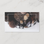 写真のメーキャップアーティストフレームのタイポグラフィ 名刺 (裏面)