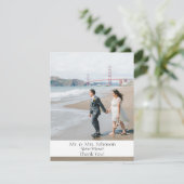 写真のモダンサンキューカード – 低バー サンキューカード (スタンド正面)