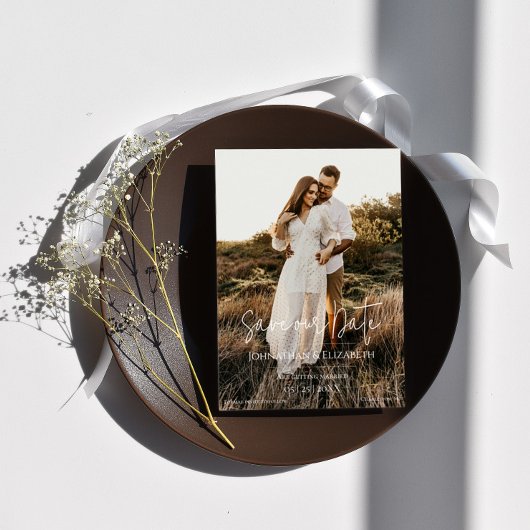 写真のモダンスクリプト セーブザデート