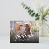 写真のモダン卒業 案内ポストカード (スタンド正面)
