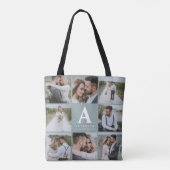 写真のモノグラ数々のムイニシャルの贈り物 トートバッグ (裏面)