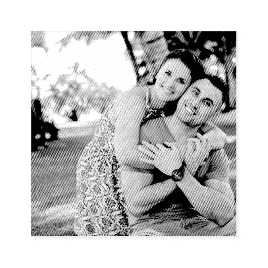 写真のラバー結婚スタンプをカスタマイズ追加する ラバースタンプ (インプリント)