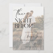 写真のリハーサル結婚ディナーの前夜 招待状 (正面)