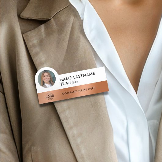 写真のロゴお洒落フェイクは白銅お洒落 名札