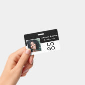 写真のロゴカスタム付き識別 バッジ (手持ち)