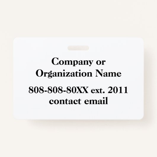 写真のロゴカスタム付き識別 バッジ (裏面)