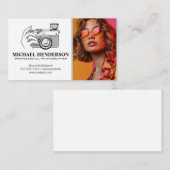 写真のロゴ | 洋服の鮮やか模型 名刺 (正面/裏面)