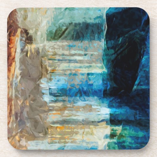 写真のロックスナショナルレイクショア抽象芸術 コースター (正面)