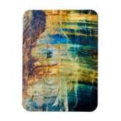 写真のロックスナショナルレイクショア抽象芸術 マグネット (縦)