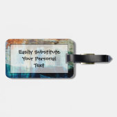 写真のロックスナショナルレイクショア抽象芸術 ラゲッジタグ (裏面横)