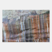 写真のロックスミシガン国立湖畔 ラッピングペーパーシート (正面)