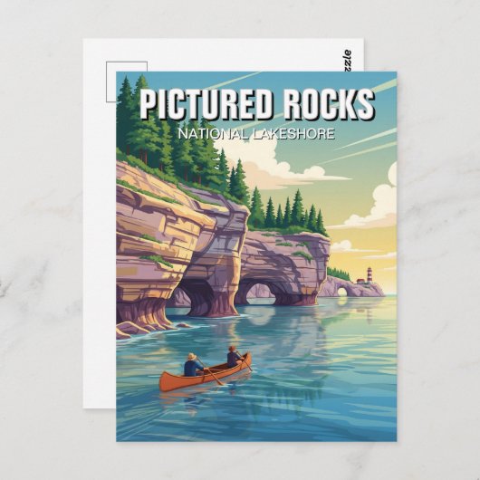 写真のロックスミシガン旅行 ポストカード (正面/裏面)