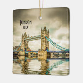 写真のロンドンイギリスヨーロッパ旅行記念品を所有するため セラミックオーナメント (左)