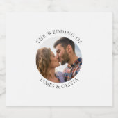 写真のワイ結婚ンラベルの追加 スパークリングワインラベル (シングルラベル)