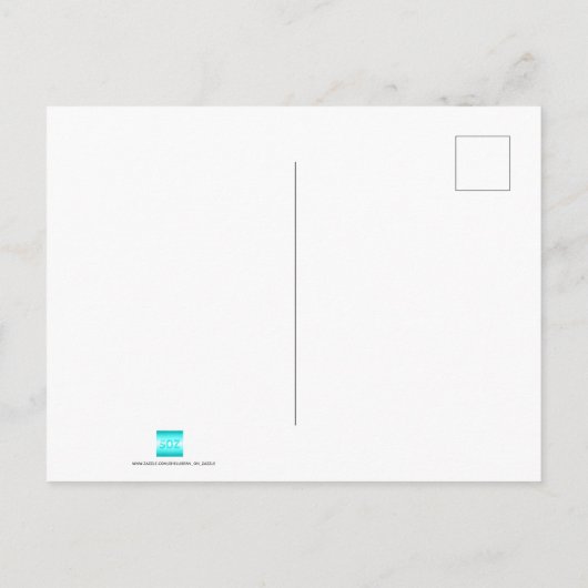 写真の上に独自の遊おもしろいボタンを作成 ポストカード (裏面)