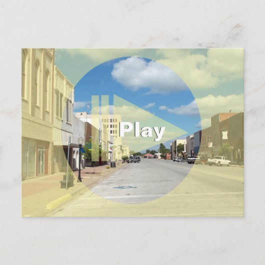 写真の上に独自の遊おもしろいボタンを作成 ポストカード (正面)