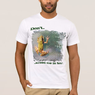 写真の上のスクリーンの終わりのアマガエル Tシャツ
