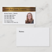 写真の不動産仲介業者の名刺 名刺 (正面/裏面)