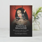 写真の不気味画像のハロウィーンの挨拶の変更 シーズンカード (スタンド正面)