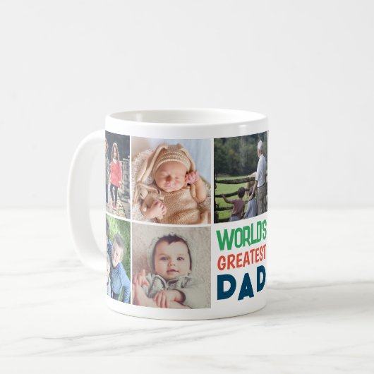 写真の世界で最も大きいパパのアップロード コーヒーマグカップ (正面左)