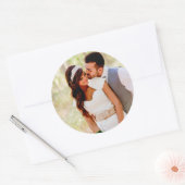 写真の丸いステックラシックカーの追加 ラウンドシール (封筒)