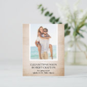 写真の予算の結婚式の日付の保存 (スタンド正面)